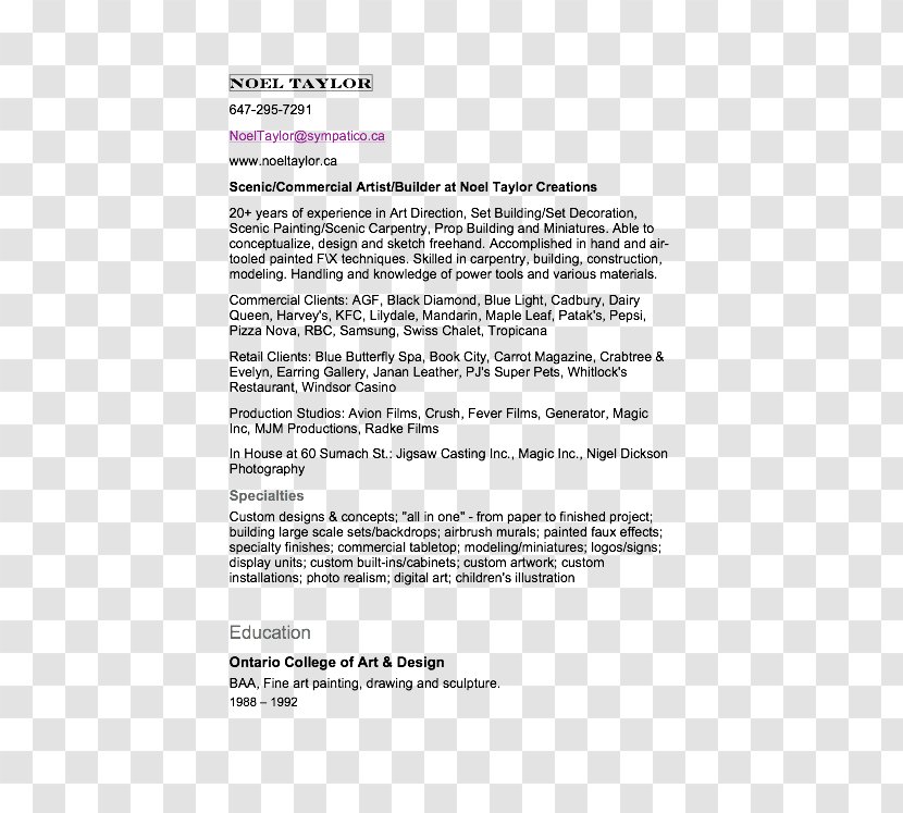 Document Letter Of Recommendation Résumé Curriculum Vitae - Employer - Cv Resume Transparent PNG