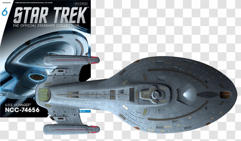 Star Trek USS Voyager Starship Trekkie Enterprise - Model Figure - Akira Class Transparent PNG