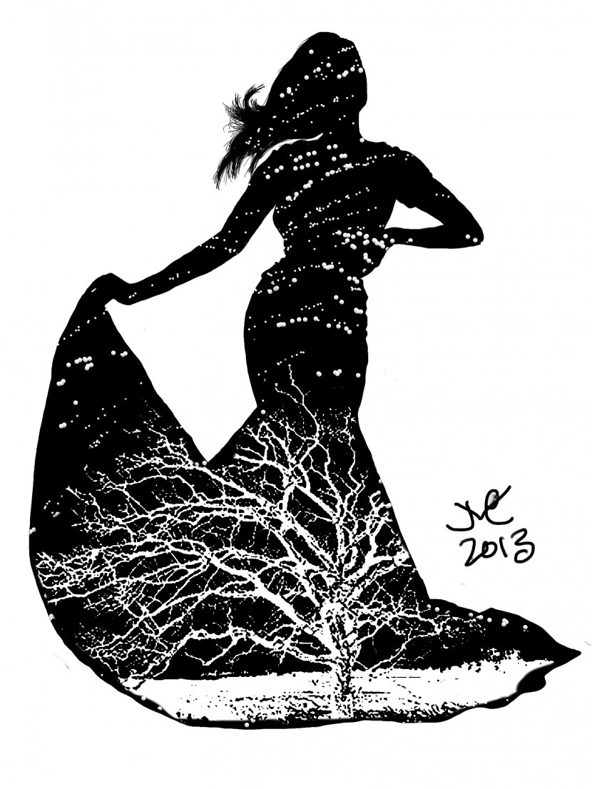 Silhouette Art Drawing Clip - Tree Transparent PNG