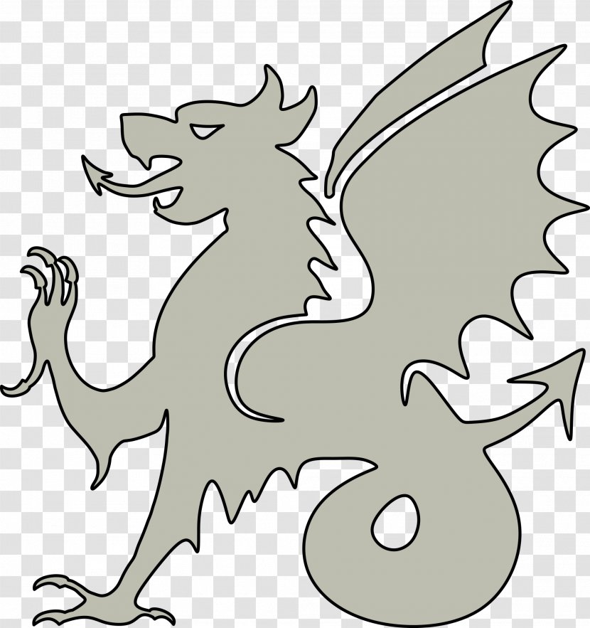 Clip Art Image Dragon Openclipart - Mythical Creature Transparent PNG