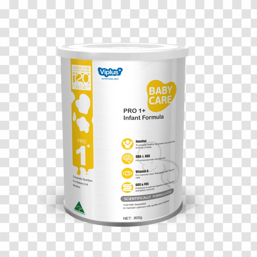 Powdered Milk Cattle Baby Formula - Yellow - Infant Transparent PNG