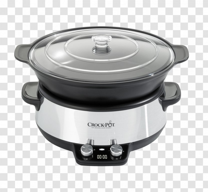 Slow Cookers Timer Crock Olla - Cooker Transparent PNG