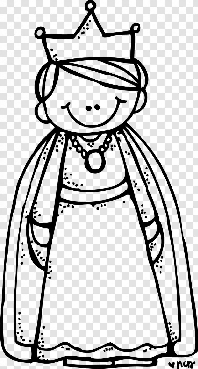 Drawing Clip Art - Black And White - Queen Clipart Transparent PNG
