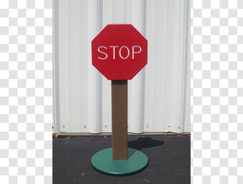 Stop Sign Traffic Pedestrian Crossing - Post Transparent PNG