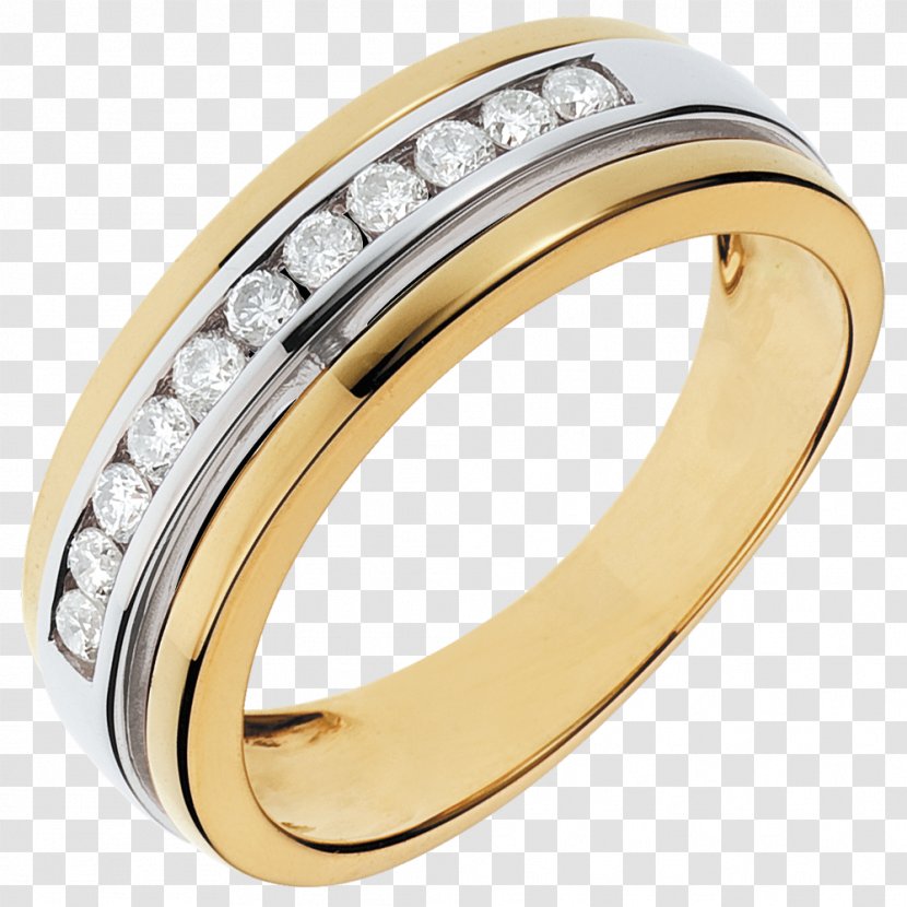 Diamond Carat Wedding Ring - Metal Transparent PNG