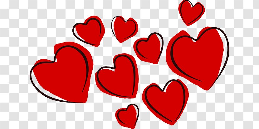 Heart Valentines Day Clip Art - Cartoon - Love Transparent PNG