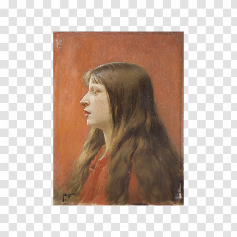 Portrait Painting Long Hair Coloring Picture Frames - Woman Watercolor Transparent PNG