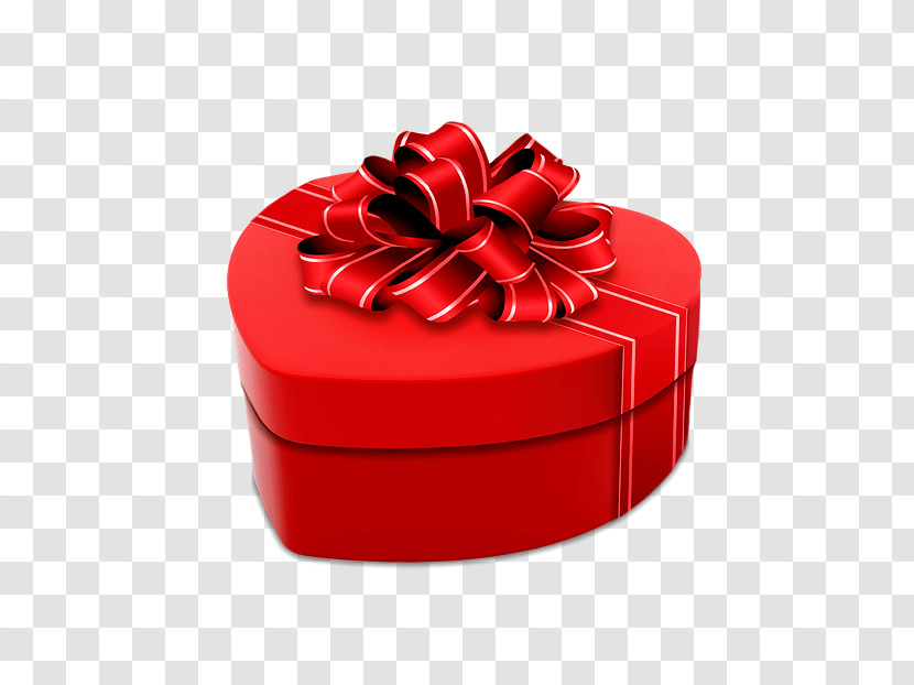 Red Ribbon Present Gift Wrapping Petal Transparent PNG