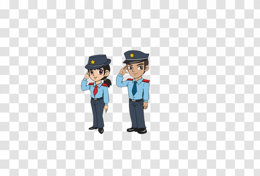 Police Officer Icon - Cartoon Transparent PNG
