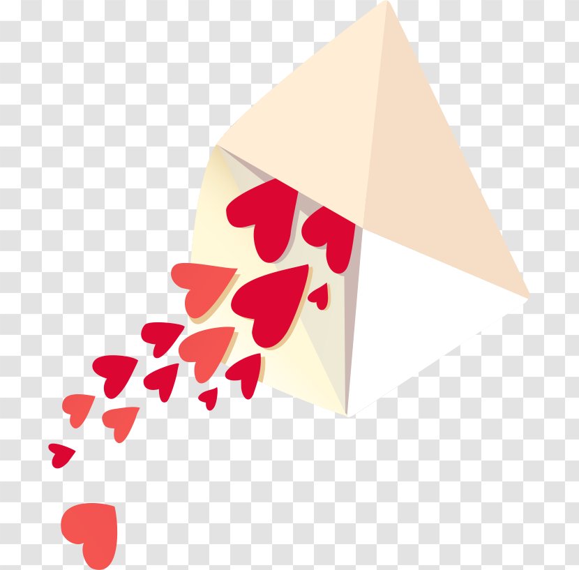 Paper Plane Airplane Red - Love Transparent PNG