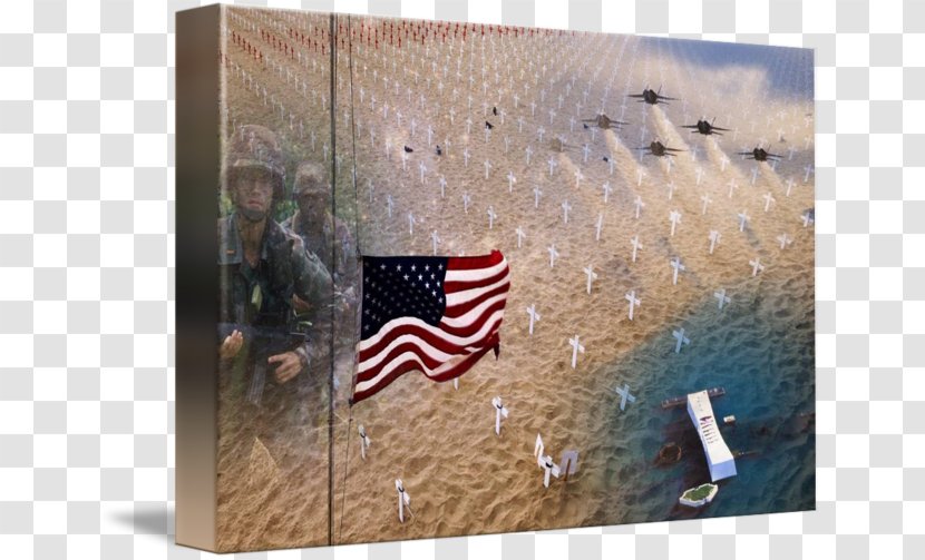 Gallery Wrap Canvas Art Printmaking Flag - Marine Corps War Memorial Transparent PNG
