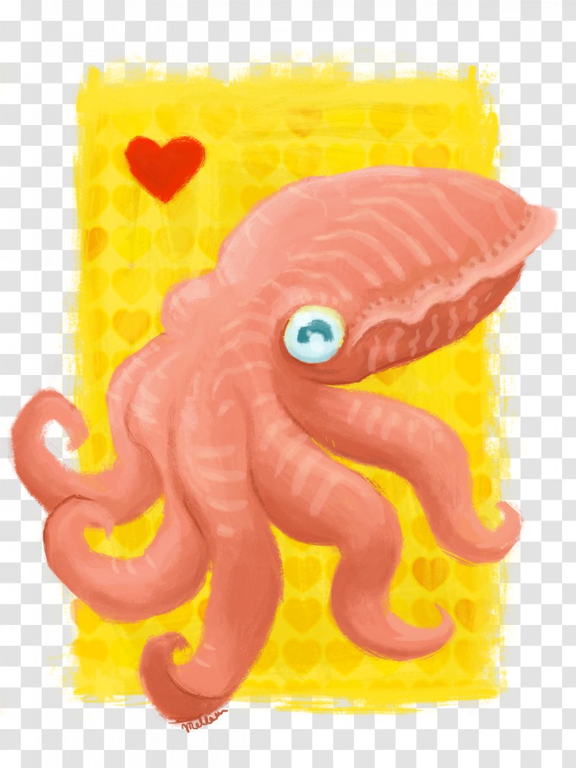 Octopus - Yellow - Cuddlefish Transparent PNG
