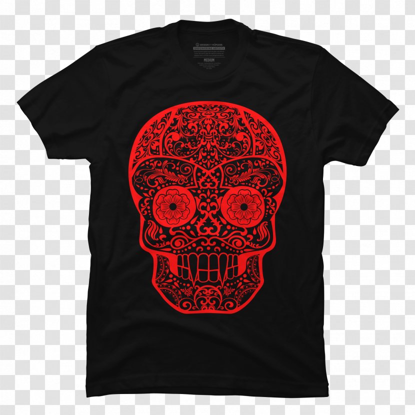 Long-sleeved T-shirt Hoodie Top - Mobile Phone Accessories - Calavera Transparent PNG