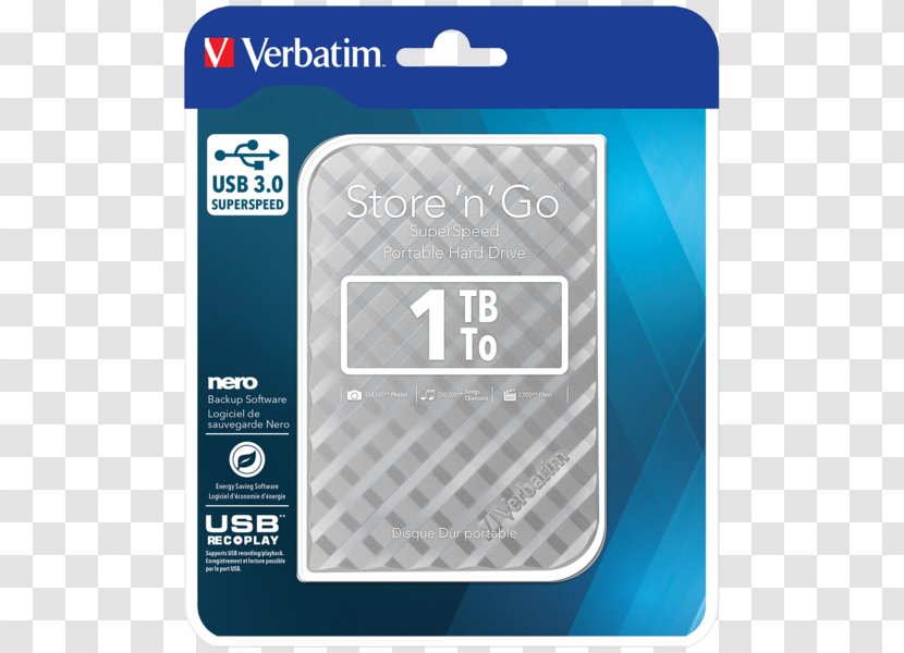 Laptop Verbatim Store 'n' Go Portable USB 3.0 Hard Drives - Data Storage - Mobile Disk Transparent PNG