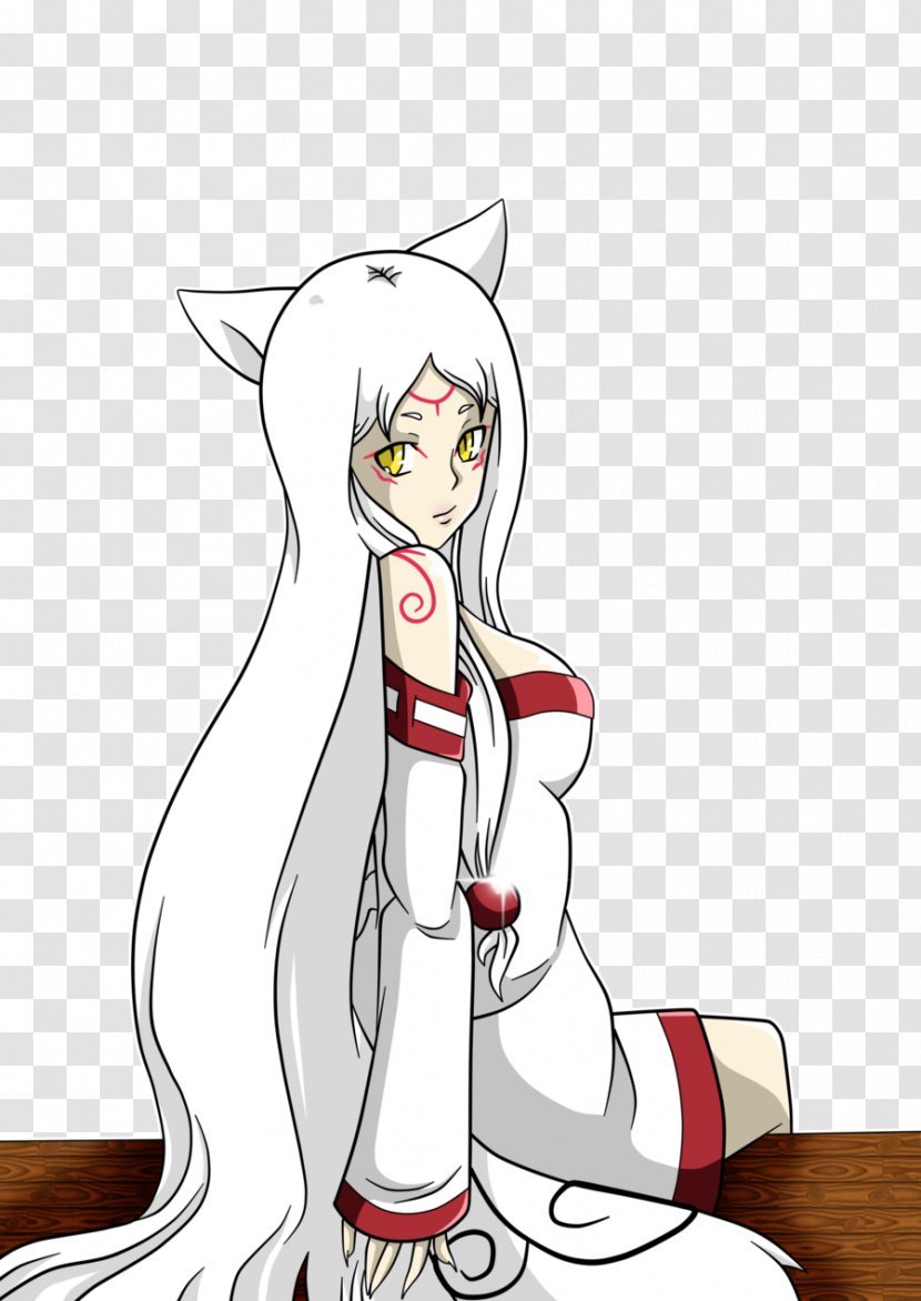 Ōkami Amaterasu Woman Drawing - Tree Transparent PNG