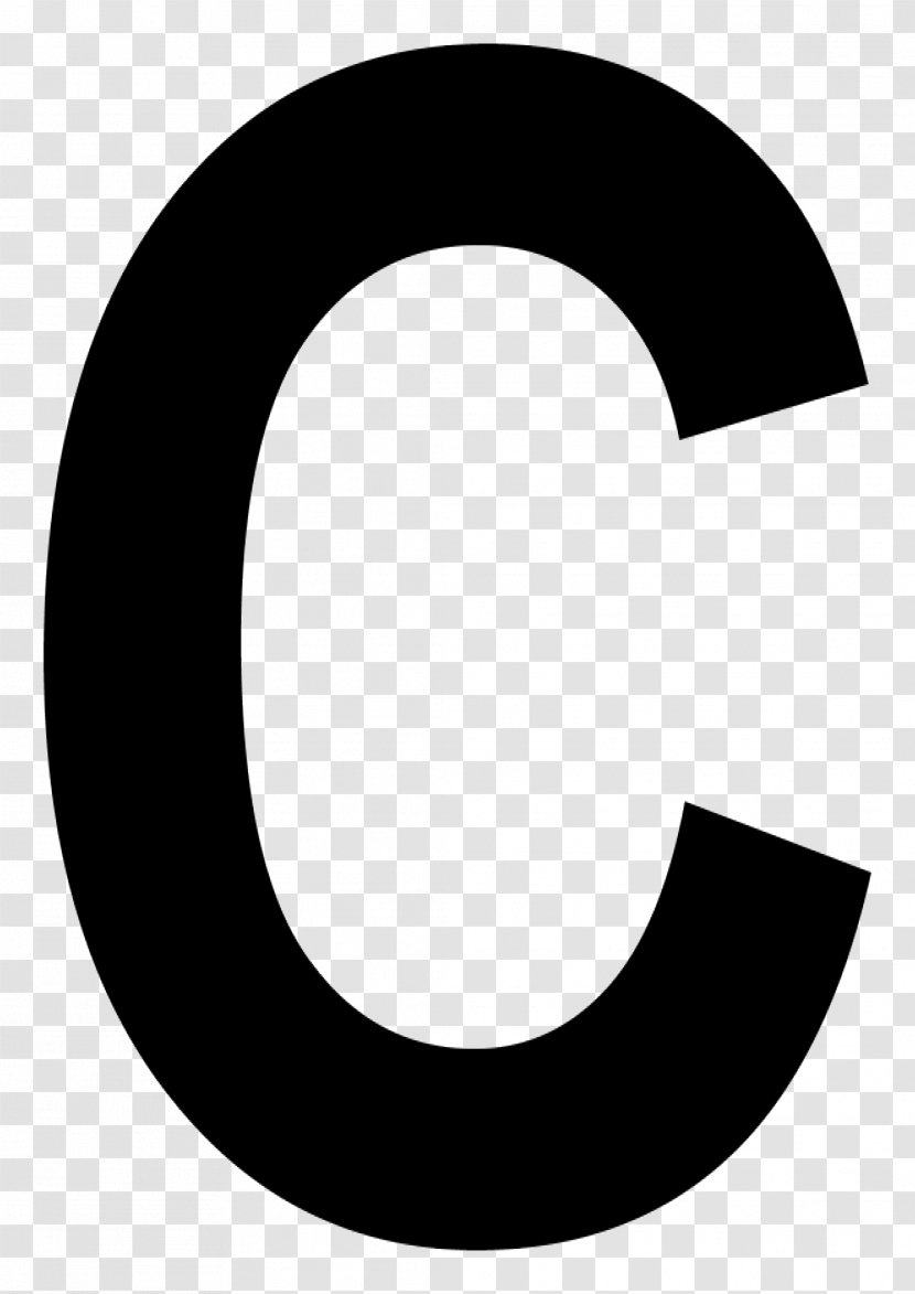 Black And White Circle Angle - Pattern - Letter C Transparent PNG