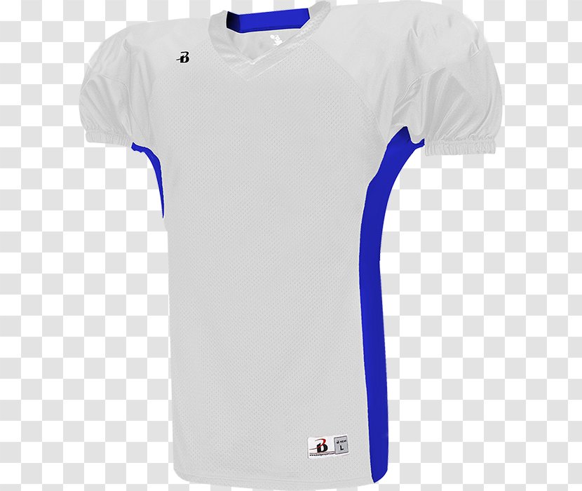 Sports Fan Jersey T-shirt Sleeve - Electric Blue - American Football Transparent PNG