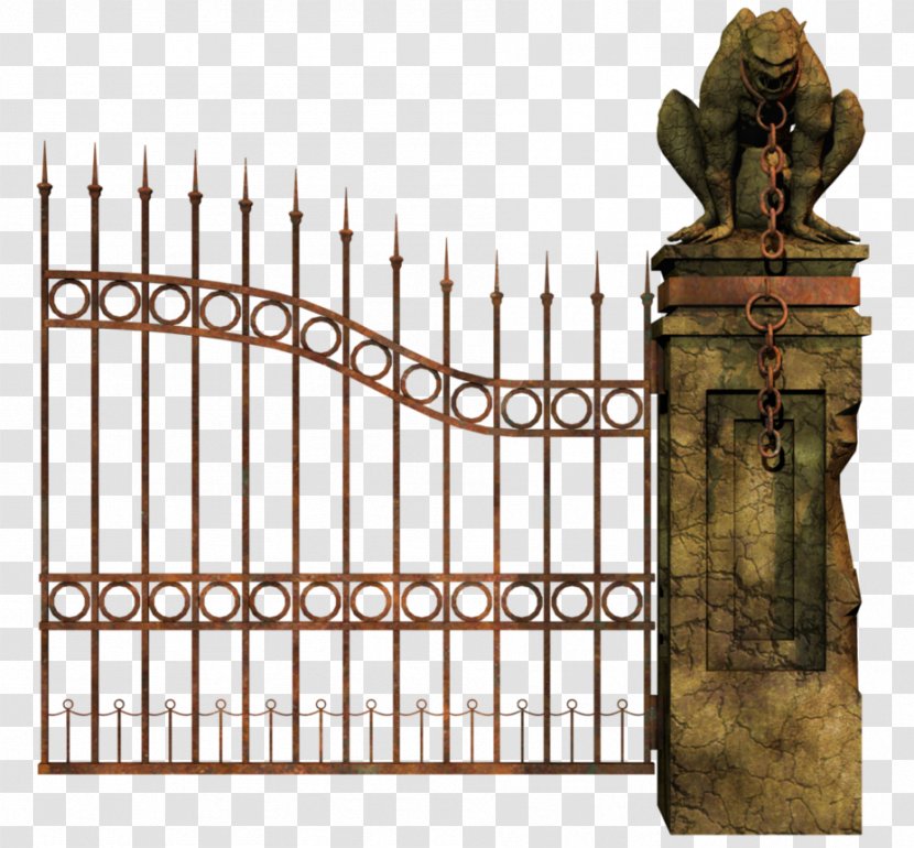 Iron Fence Gate Door - Facade - Cemeterygates Transparent PNG
