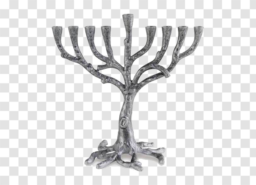 Menorah Hanukkah The Jewish Museum Judaism Ceremonial Art - Tree Of Life - Olive In Jerusalem Transparent PNG