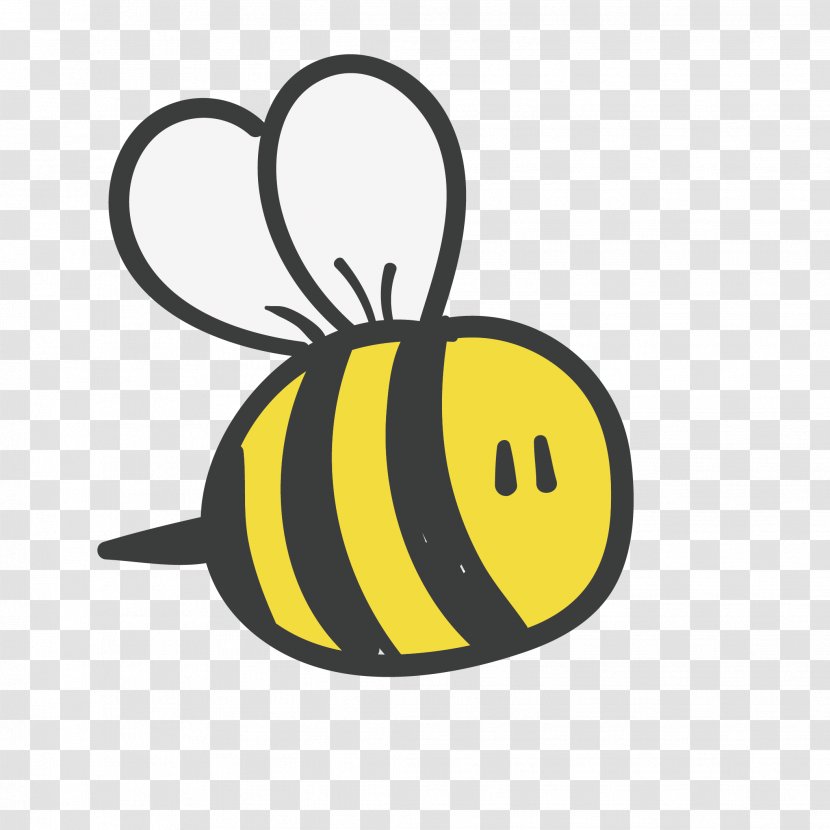 Honey Bee Artist Sticker - Apis Transparent PNG