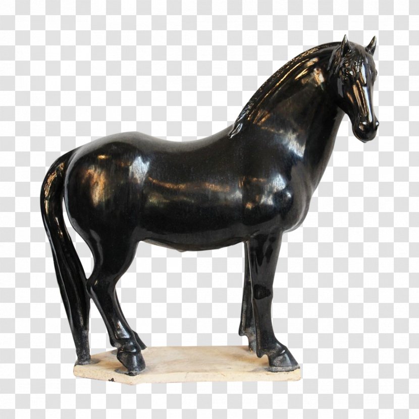 Horse Bronze Sculpture Ceramic Figurine Table - Tack Transparent PNG