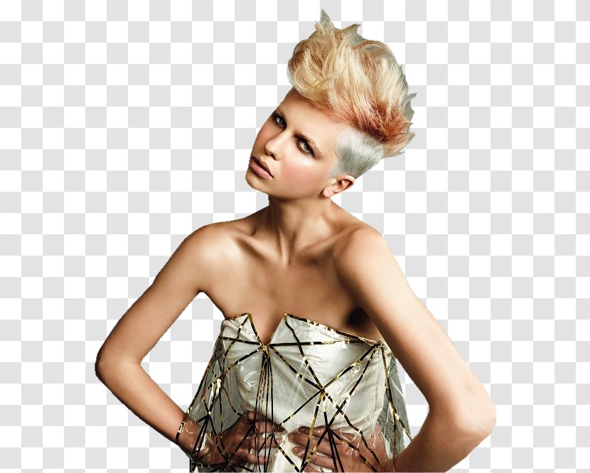 Blond Hair Coloring Hairstyle Undercut Pixie Cut Transparent PNG