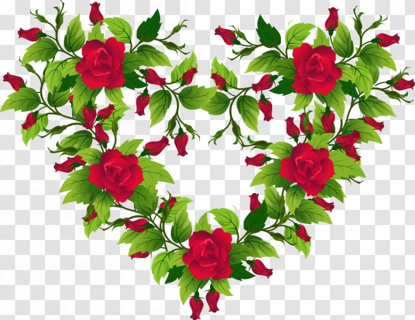 Rose Heart Clip Art - Floristry Transparent PNG