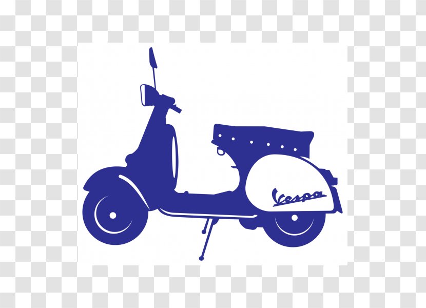 Scooter Car Vespa 400 LX 150 - Blue - Motorcycle Transparent PNG