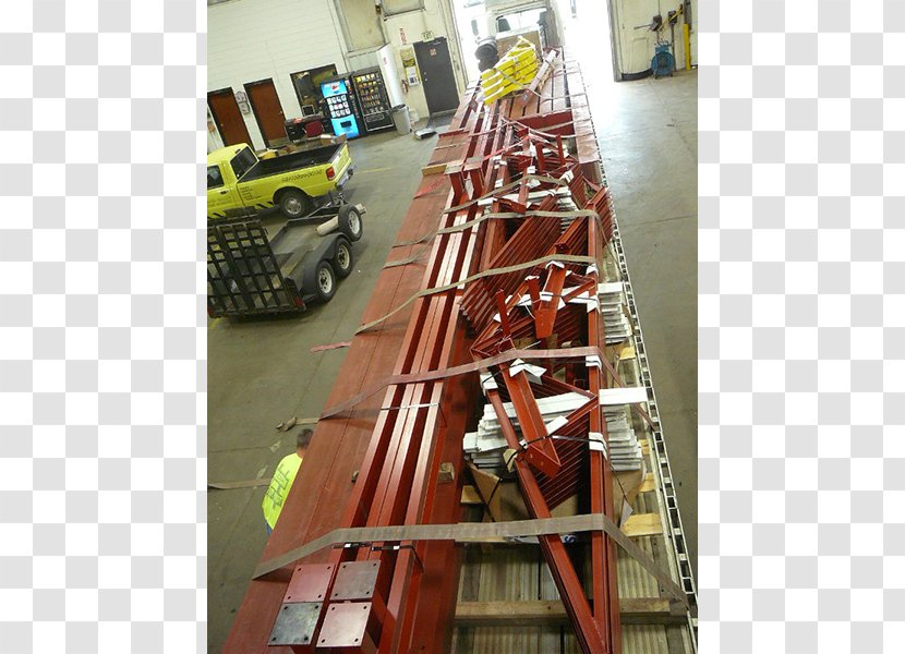 Steel Overhead Crane Machine Ladder - Roof Transparent PNG