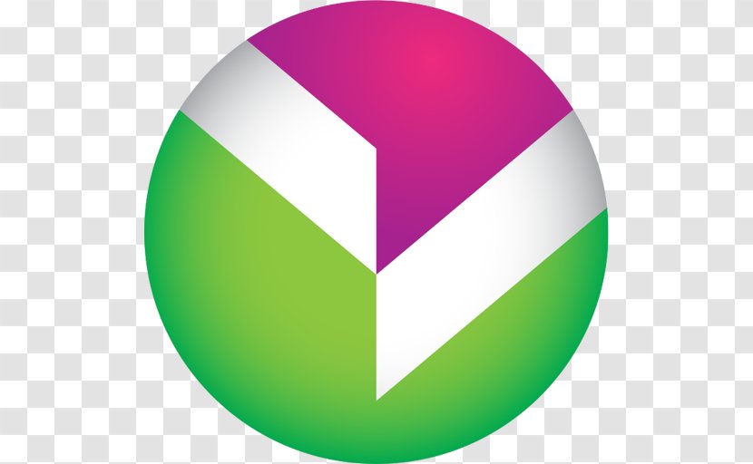 Logo Circle Font - Magenta Transparent PNG