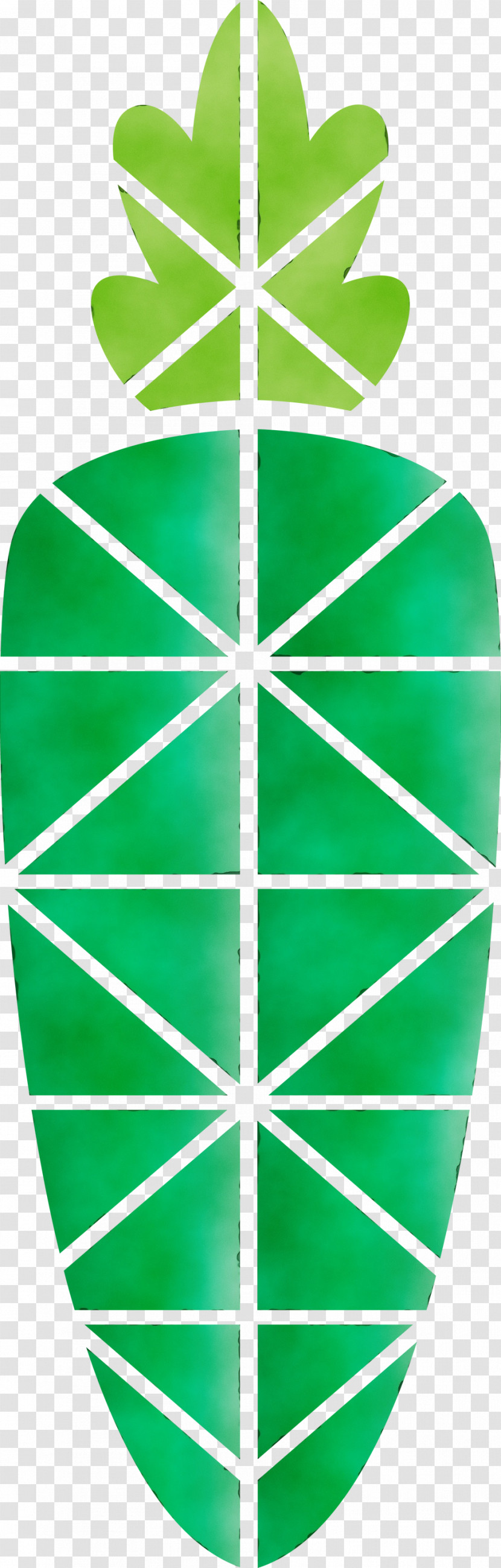 Green Line Symmetry Pattern Transparent PNG
