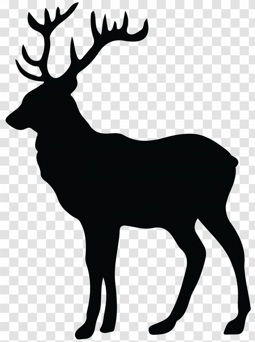 Deer Elk Moose Clip Art - Silhouette Transparent PNG