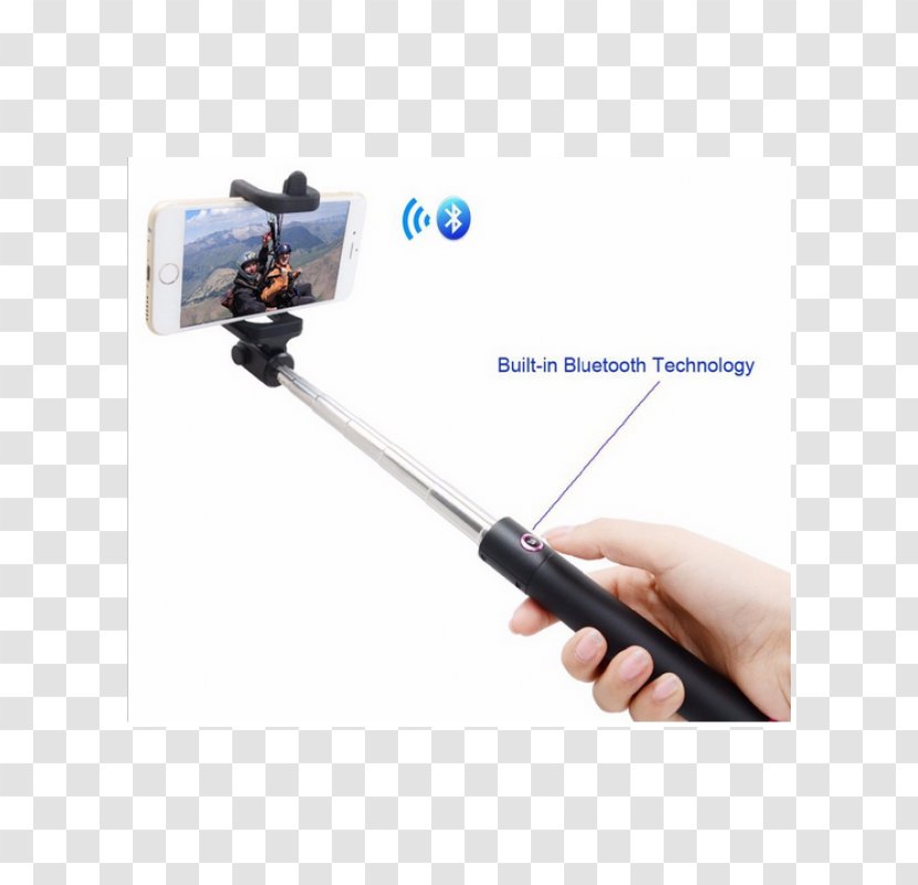 Selfie Stick Bluetooth Smartphone Wireless - Monopod Transparent PNG