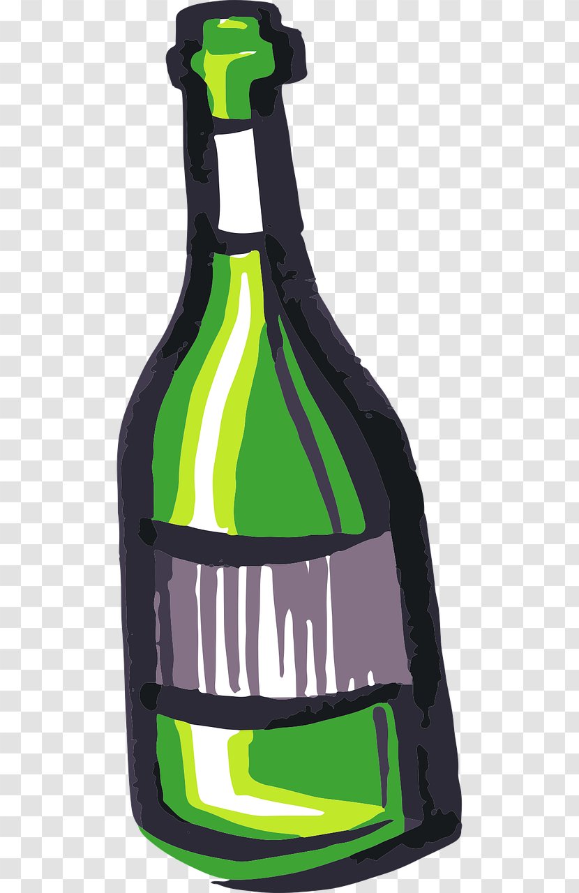 Sparkling Wine Champagne French Bottle - Drinkware Transparent PNG