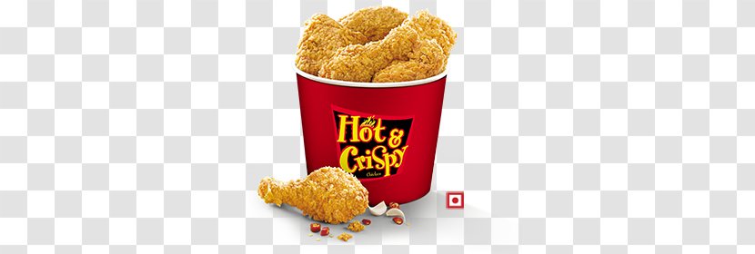 KFC Crispy Fried Chicken Buffalo Wing Hot - Bk Fries Transparent PNG