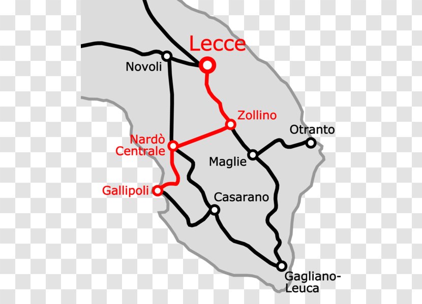 Novoli-Gagliano Del Capo Railway Maglie–Gagliano Train Gallipoli, Apulia Gallipoli–Casarano Transparent PNG