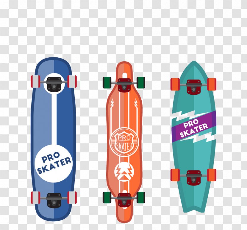 Longboard Skateboard Euclidean Vector Surfing - Gratis Transparent PNG