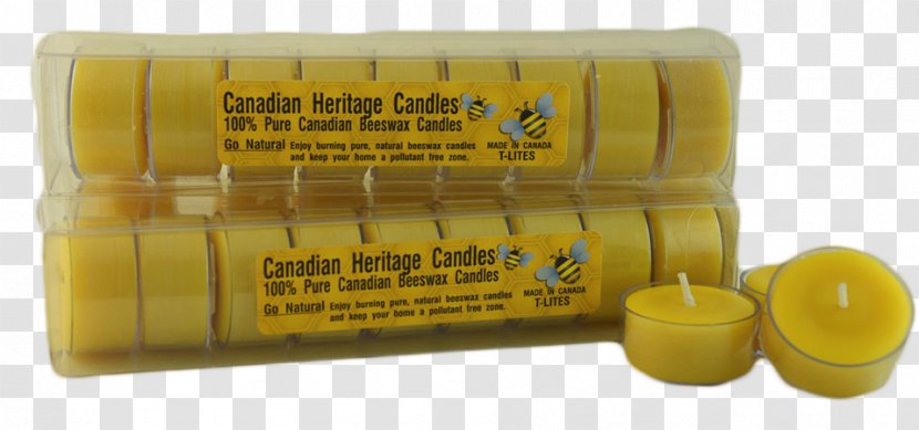 Canadian Heritage Candles Beeswax Candlestick Honey - Email Transparent PNG