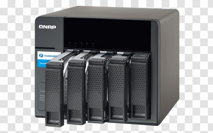 Network Storage Systems QNAP TS-653A Data Hard Drives Thunderbolt - Qnap Ts653a - Computer Case Transparent PNG