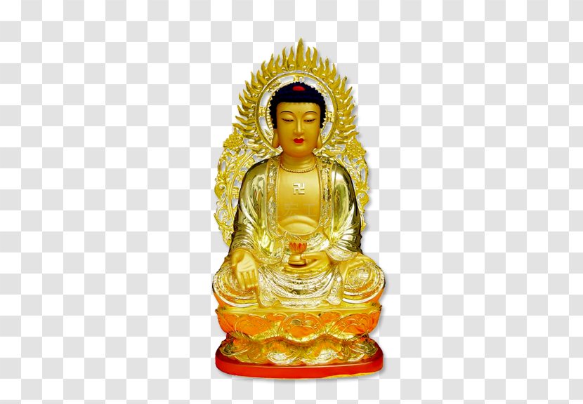 Golden Buddha Buddhahood Buddhism Amitu0101bha Buddharupa - Gautama Transparent PNG