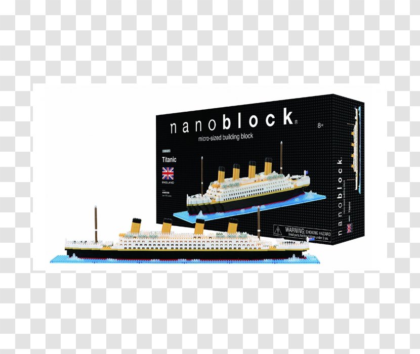 Nanoblock NB‐021 Titanic RMS Plastic Model Fishpond Limited - Gundam - Toy Transparent PNG