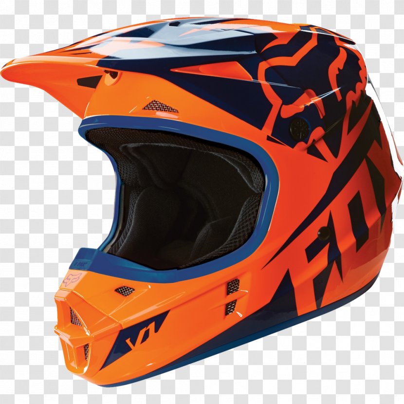 Motorcycle Helmets Fox Racing Helmet Motocross - Yellow Transparent PNG