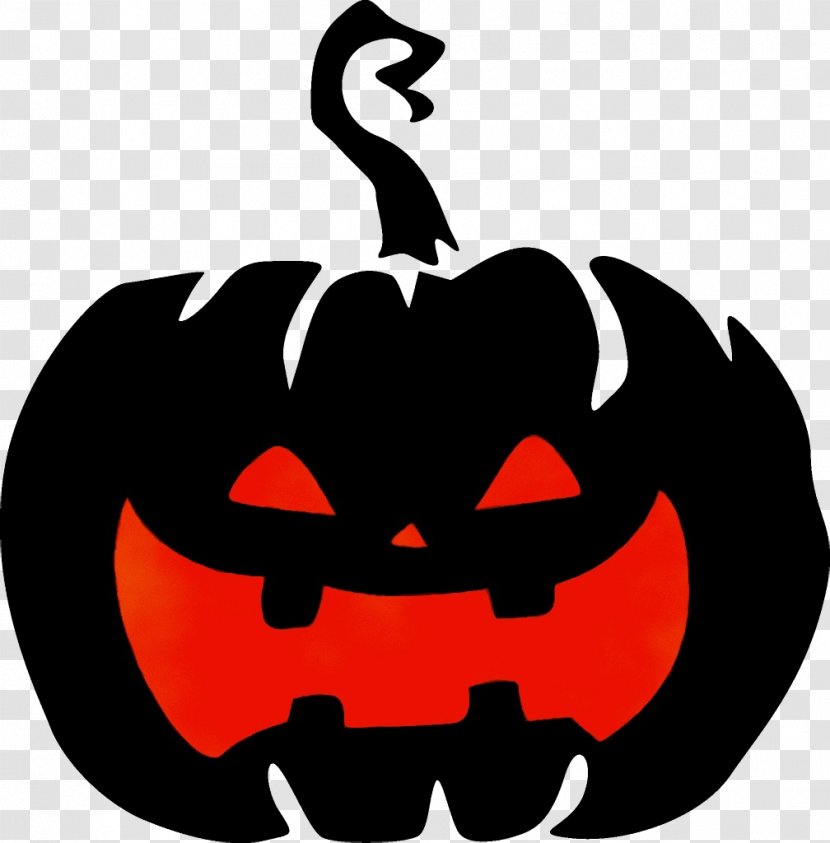 Jack-o'-lantern - Watercolor - Mouth Plant Transparent PNG