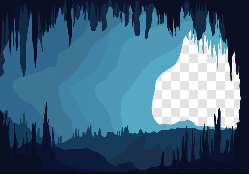 Blue Grotto Cave Euclidean Vector Transparent PNG