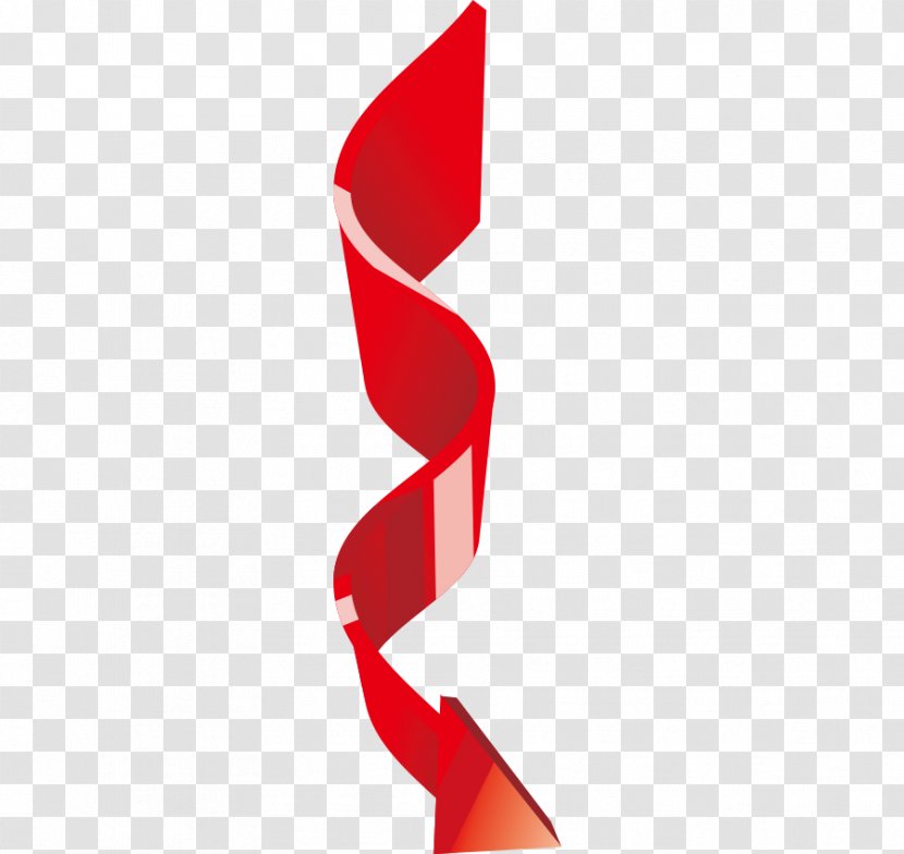 Arrow Euclidean Vector - Red - Image Stereoscopic 3D Transparent PNG