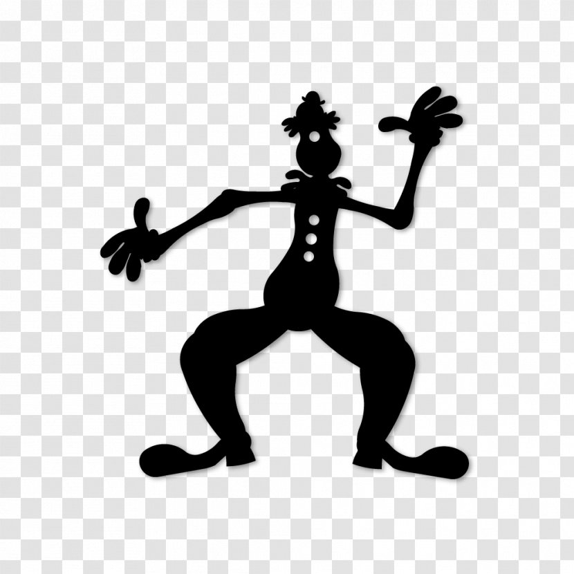 Silhouette Clown Shadow Play Puppetry - Monochrome - Forms Of Wholesale Transparent PNG