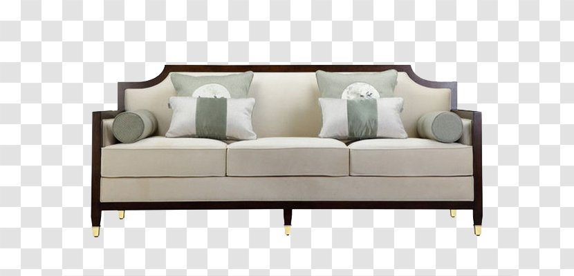 Couch Table Chair Furniture Living Room - Loveseat - Solid Wood Lines Than English Style Sofa Transparent PNG