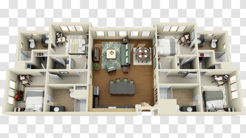 House Plan Apartment Floor - Storey - Dorm Room Transparent PNG