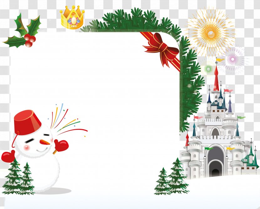 Christmas Card Graphic Design - Flower Transparent PNG
