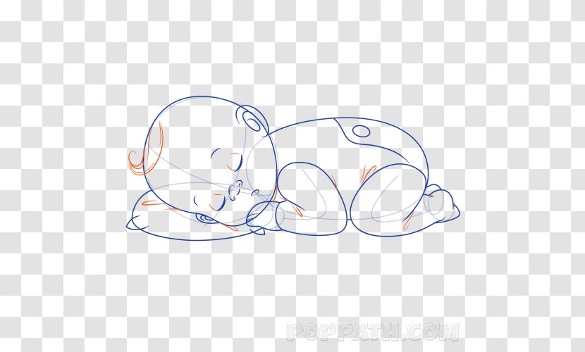 Drawing Infant Sleep - Sleeping Baby Transparent PNG